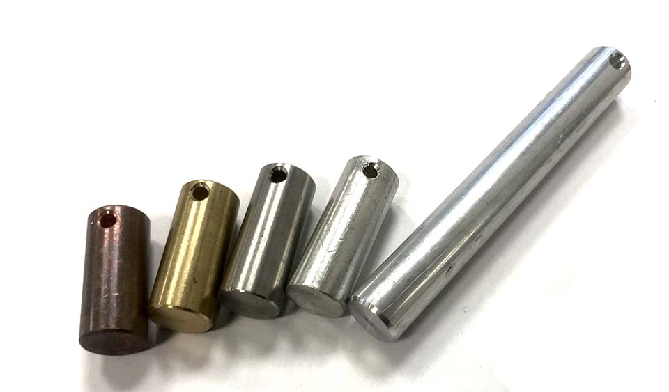 Metaal cilinderset gelijke massa