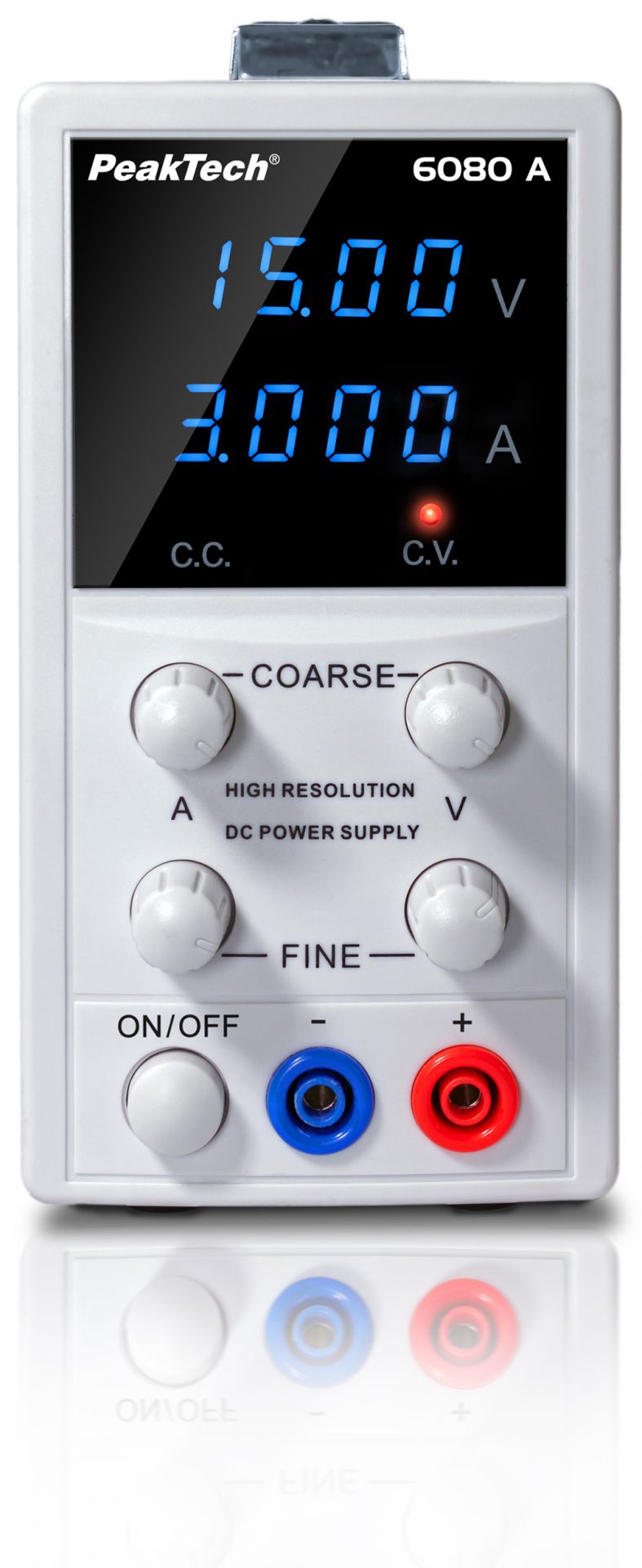 DC Lineaire voeding, 0-15V/0-3A, met LED