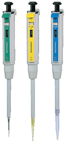 Socorex Calibra 832 pipet instelbaar