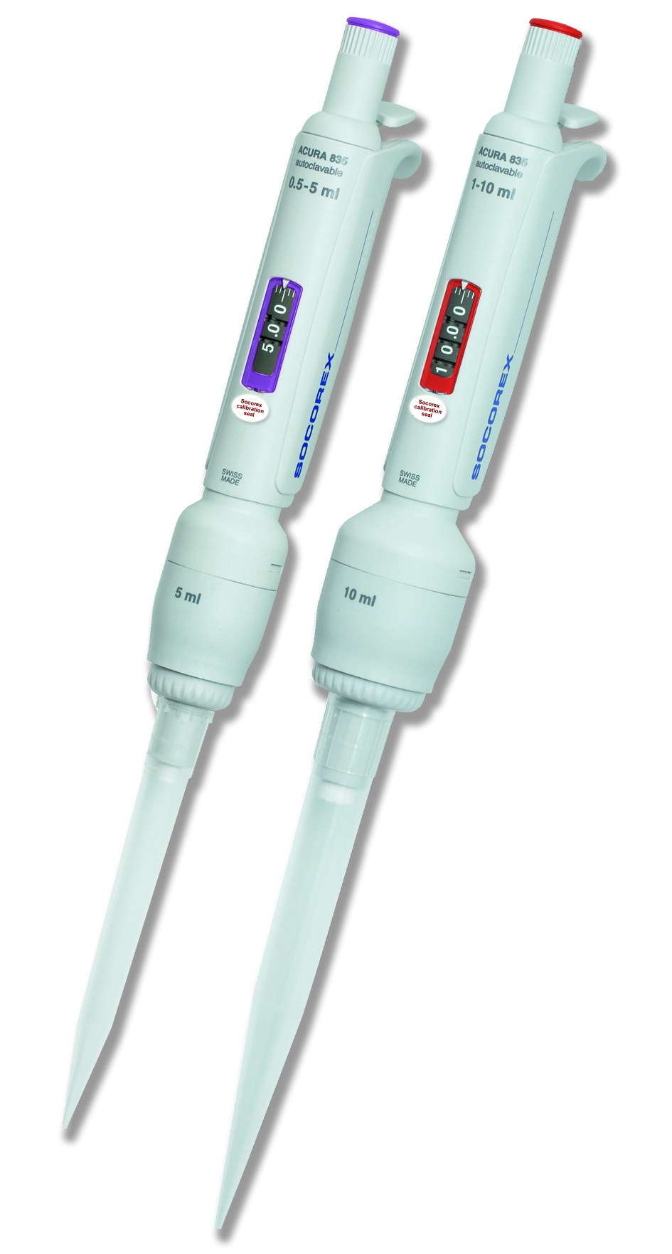 Socorex Acura 835 instelbare pipetten