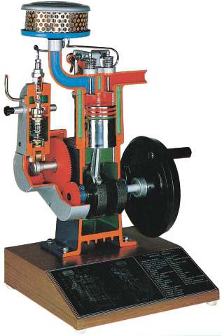 Model indirect ingespoten dieselmotor